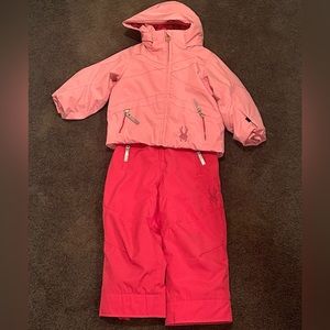 Girls spider snowsuit size 2